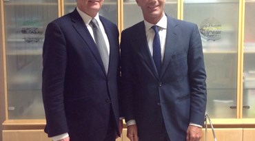 Il Sottosegretario Sandro Gozi con il Ministro David Davis