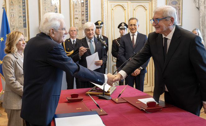 Cerimonia di giuramento del Ministro Foti al Quirinale