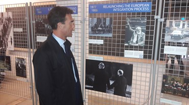 Sandro Gozi visita la mostra