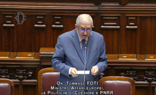 Intervento alla Camera del Ministro Foti
