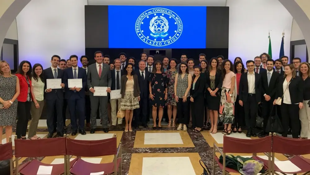 Collegio d'Europa, premiazione vincitori anno accademico 2017-2018