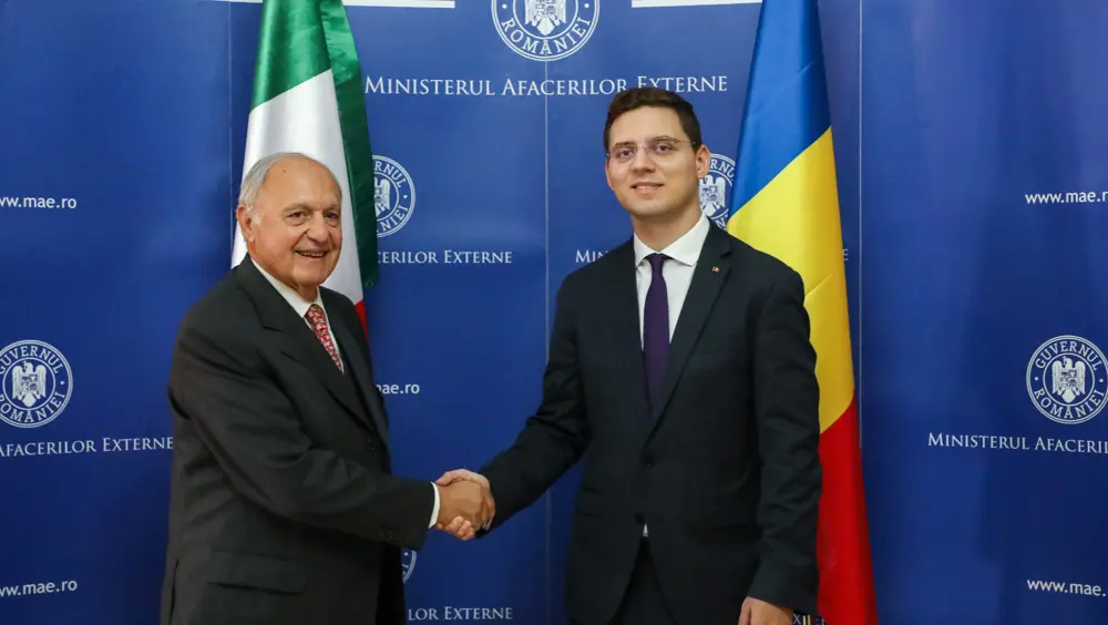 Il Ministro Savona in visita ufficiale a Bucarest Il Ministro Savona in visita ufficiale a Bucarest