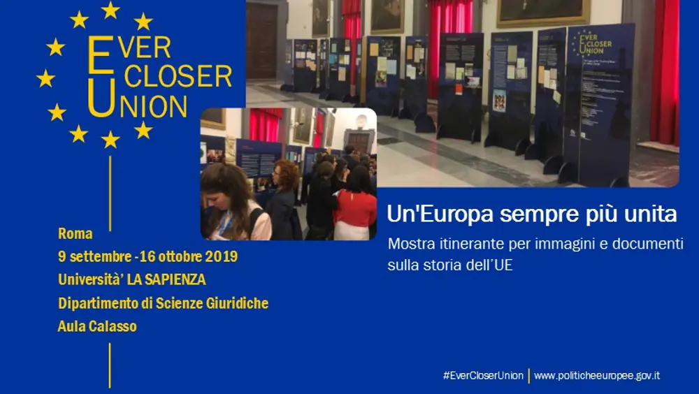 Ever Closer Union all'Università La Sapienza Ever Closer Union all'Università La Sapienza