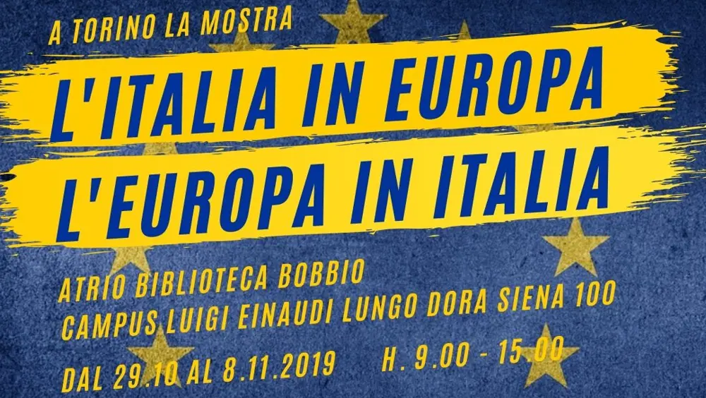 "L'Italia in Europa - L'Europa in Italia" arriva a Torino "L'Italia in Europa - L'Europa in Italia" arriva a Torino