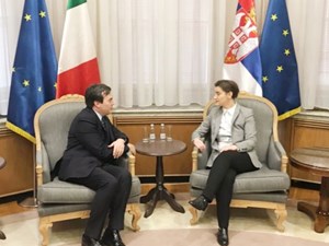Vincenzo Amendola e Ana Brnabić