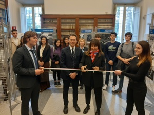 Taglio del nastro con Diana Agosti e Stefano Polli