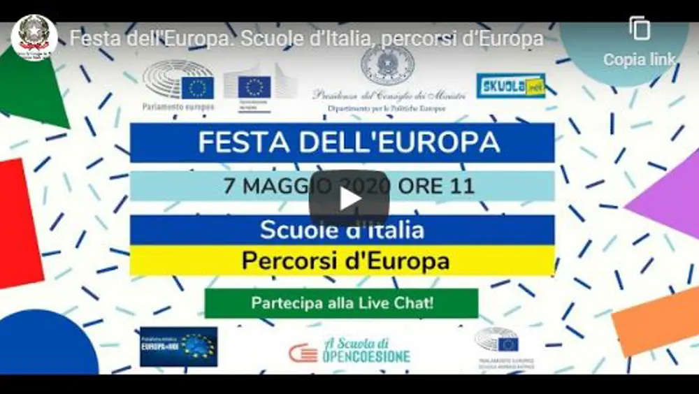 Festa dell'Europa. Scuole d’Italia, percorsi d’Europa Festa dell'Europa. Scuole d’Italia, percorsi d’Europa