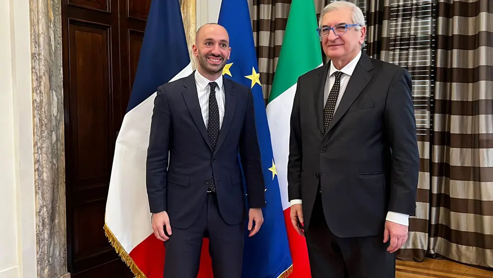 Italia-Francia, incontro bilaterale dei Ministri degli Affari Europei Tommaso Foti e Benjamin Haddad Italia-Francia, incontro bilaterale dei Ministri degli Affari Europei Tommaso Foti e Benjamin Haddad