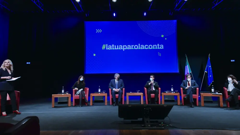 Registrazione dell'evento "Conferenza sul futuro dell'Europa", Auditorium di Roma Registrazione dell'evento "Conferenza sul futuro dell'Europa", Auditorium di Roma