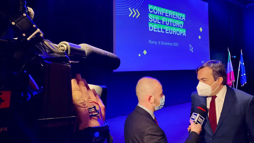 Evento nazionale "Conferenza sul futuro dell'Europa", servizio del Tg1 Evento nazionale "Conferenza sul futuro dell'Europa", servizio del Tg1