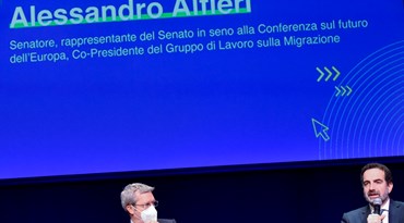 Intervento di Alessandro Alfieri, senatore, rappresentante del Senato in seno alla Conferenza sul futuro dell’Europa, Co-Presidente del Gruppo di Lavoro sulla Migrazione