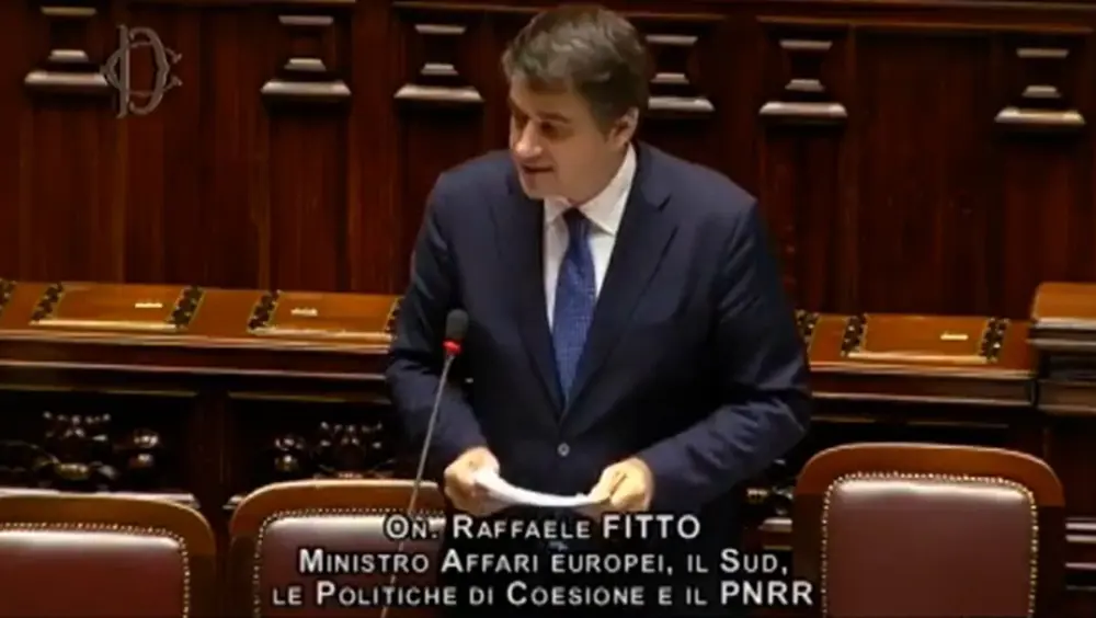 Question time del Ministro Fitto sugli aiuti di Stato Question time del Ministro Fitto sugli aiuti di Stato