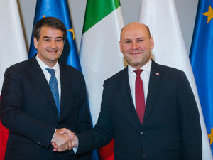Raffaele Fitto e Szymon Szynkowski vel Sek