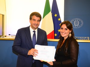 Raffaele Fitto e Benedetta Morari