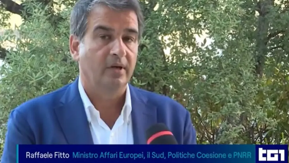Intervista al Ministro Fitto del Tg1 Intervista al Ministro Fitto del Tg1