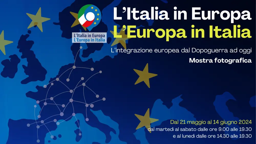 Mostra "L'Italia in Europa, l'Europa in Italia", dal 21 maggio al Palazzo dei Principi di Correggio Mostra "L'Italia in Europa, l'Europa in Italia", dal 21 maggio al Palazzo dei Principi di Correggio
